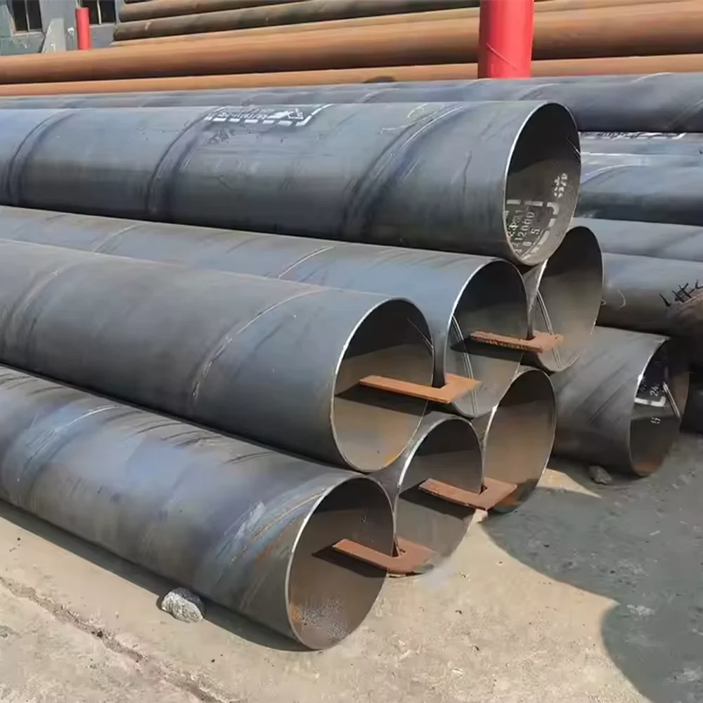 API 5L X42 X52 X60 SSAW Spiral Welded Steel Pipe OD 10-1000mm Factory Supplier