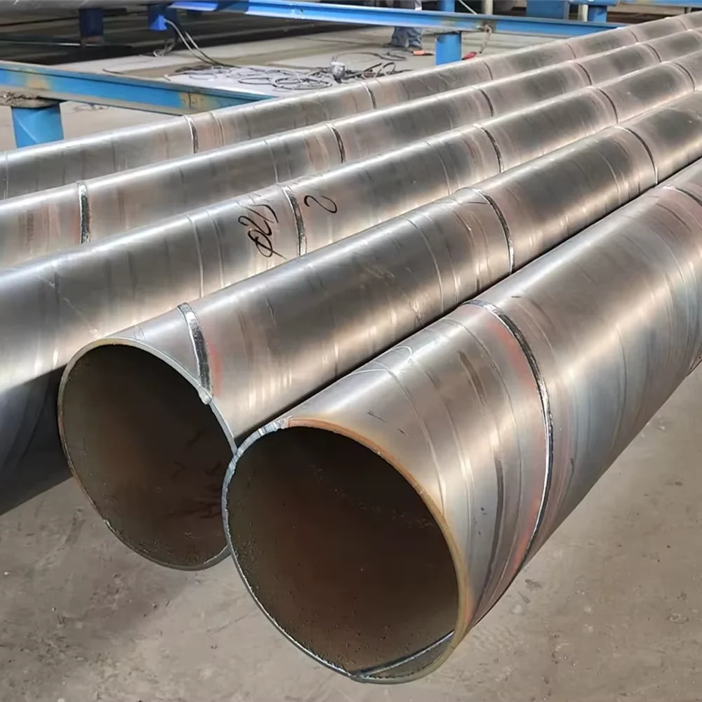 API 5L X42 X52 X60 SSAW Spiral Welded Steel Pipe OD 10-1000mm Factory Supplier
