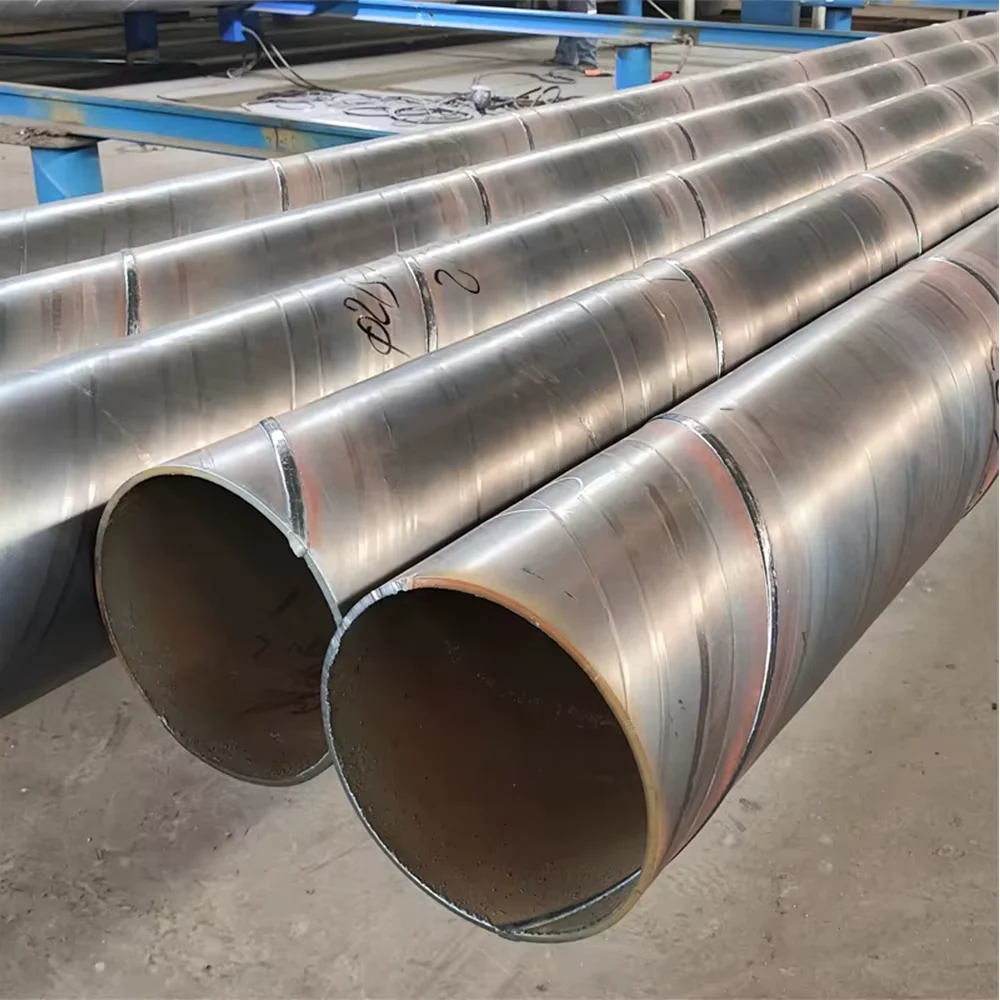 API 5L X42 X52 X60 SSAW Spiral Welded Steel Pipe OD 10-1000mm Factory Supplier