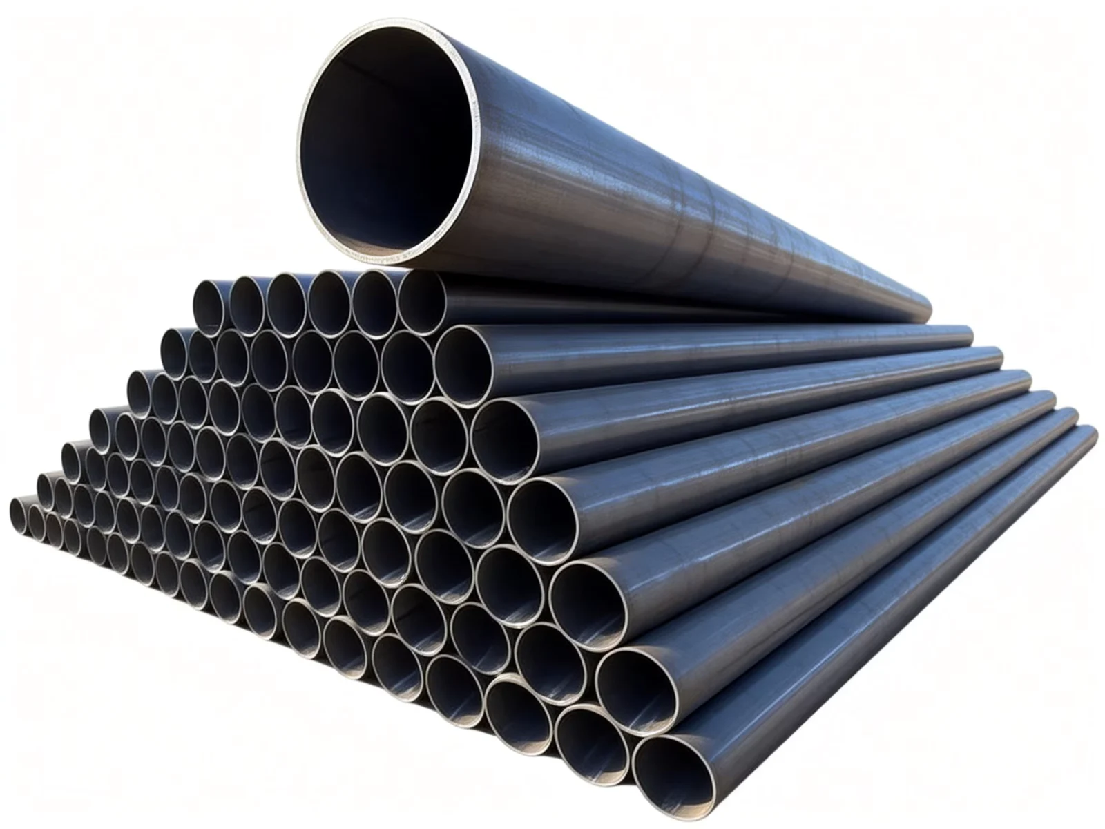Carbon Steel ERW Round Steel Pipe GB Standard OD 21.3-1219.2mm Factory Direct