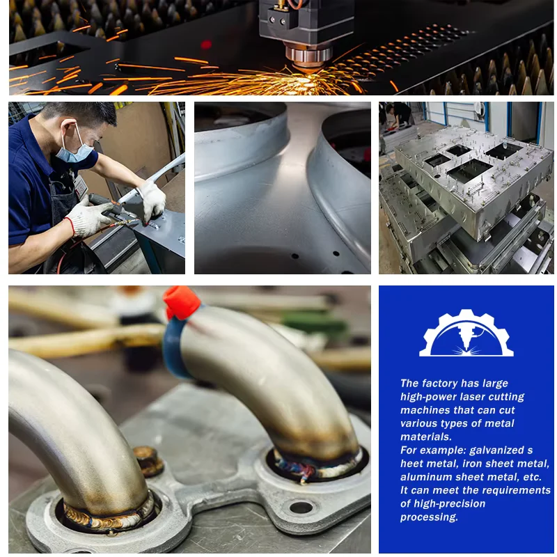 Carbon Steel Sheet Metal Processing Custom Laser Cut CNC Bending Factory Direct