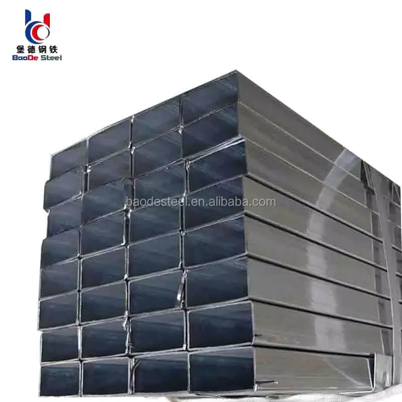 Gr.B S235 S355 Pre Galvanized Welded Rectangular Steel Tube Supplier