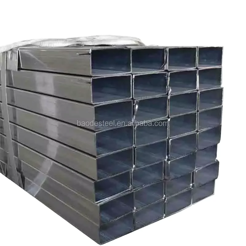 Gr.B S235 S355 Pre Galvanized Welded Rectangular Steel Tube Supplier