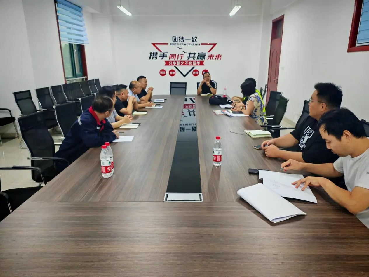Conference room prepared for client meetings