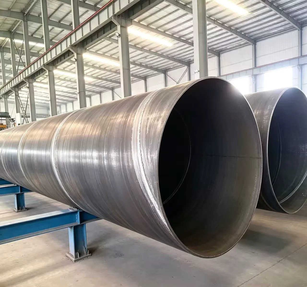Q195 SSAW Spiral Welded Steel Pipe GB Black Bare Factory Direct Supplier