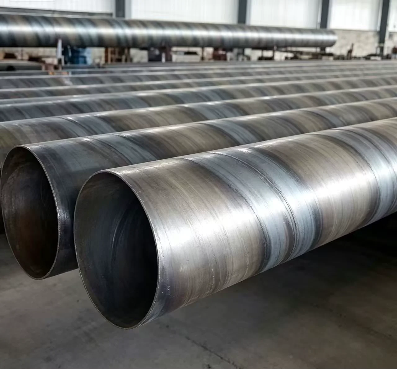 Q195 SSAW Spiral Welded Steel Pipe GB Black Bare Factory Direct Supplier