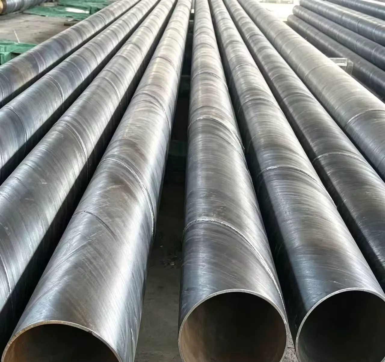 Q195 SSAW Spiral Welded Steel Pipe GB Black Bare Factory Direct Supplier
