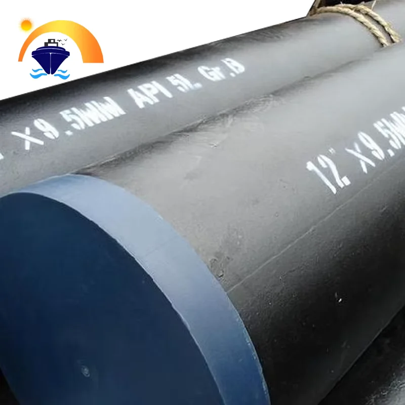 Q235 ERW Welded Steel Pipe BS Standard Black Painted Factory Direct Supplier