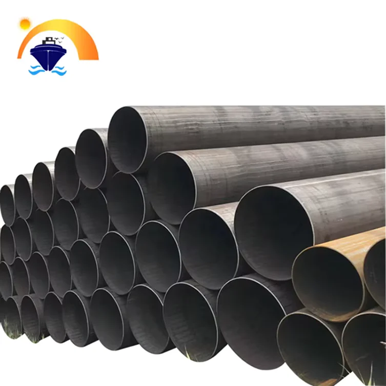 Q235 ERW Welded Steel Pipe BS Standard Black Painted Factory Direct Supplier