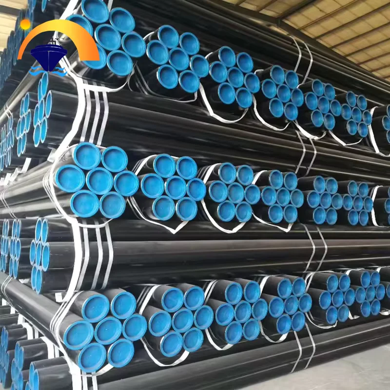 Q235 ERW Welded Steel Pipe BS Standard Black Painted Factory Direct Supplier