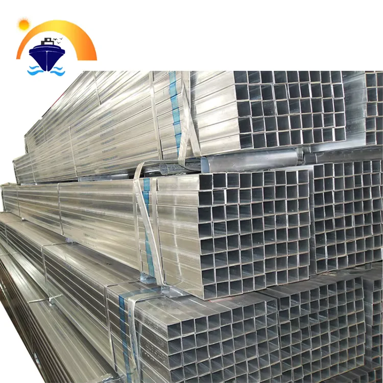 Q235 Galvanized ERW Square Rectangular Steel Pipe Factory Direct Supplier