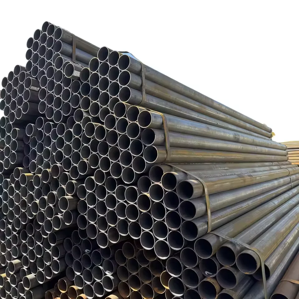 Q235 Q345 A53 A106 API 5L ERW Round Steel Pipe OD 10-1200mm Factory Direct