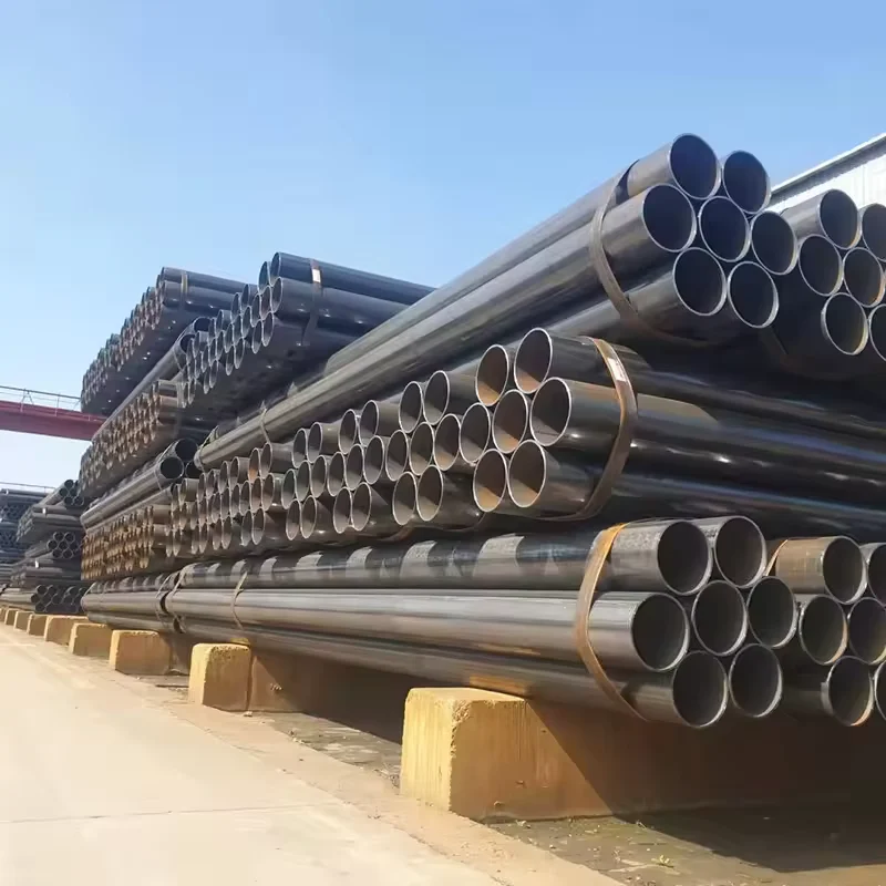 Q235 Q345 A53 A106 API 5L ERW Round Steel Pipe OD 10-1200mm Factory Direct