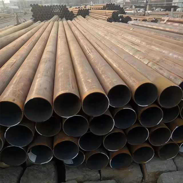 Q235 Q345 ERW Round Steel Pipe OD 10-700mm ASTM A106 A53 Factory Direct