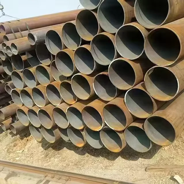 Q235 Q345 ERW Round Steel Pipe OD 10-700mm ASTM A106 A53 Factory Direct