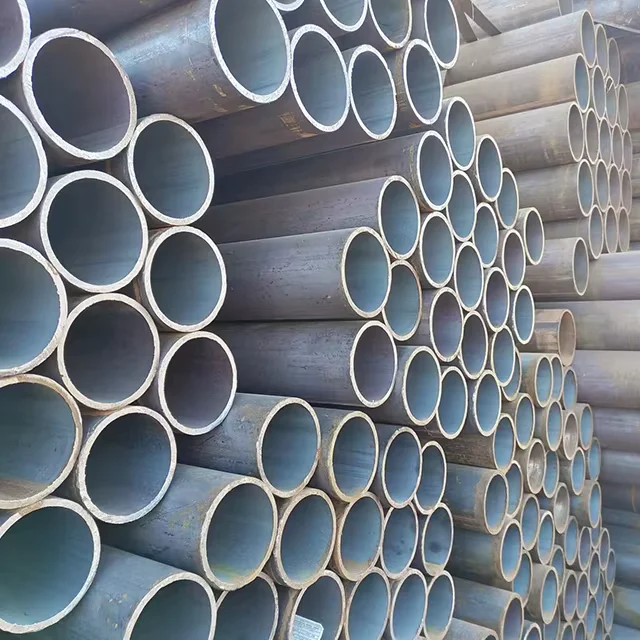 Q235 Q345 ERW Round Steel Pipe OD 10-700mm ASTM A106 A53 Factory Direct