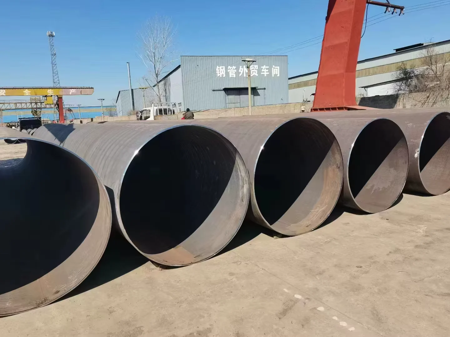 Q235 Q345 ERW Welded Round Steel Pipe OD 21.3-1420mm API 5L Factory Direct Supplier
