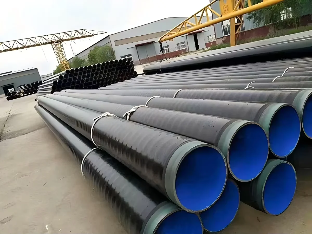 Q235 Q355 SSAW Coated Steel Pipe 3PE EP PP Lining Factory Direct