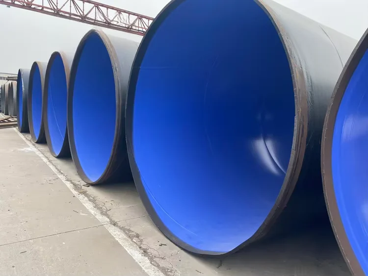 Q235 Q355 SSAW Coated Steel Pipe 3PE EP PP Lining Factory Direct