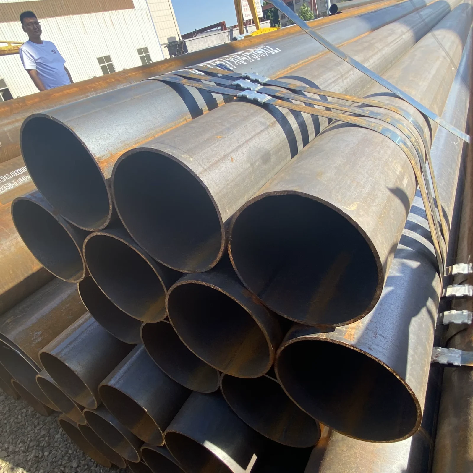 Q235B A53 SSAW Spiral Steel Pipe OD 10-2500mm API 5L Factory Direct