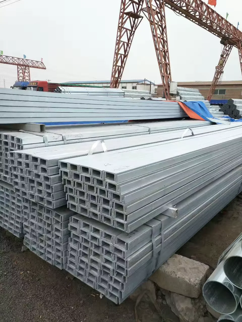 Q235B Galvanized C Channel Steel 3-24mm Factory Direct Supplier