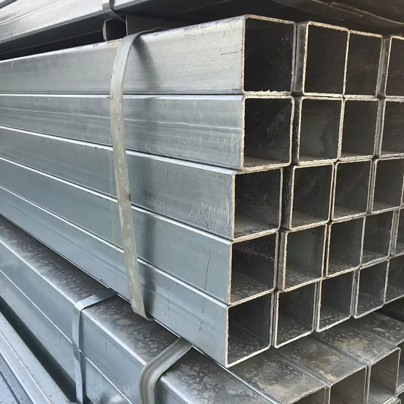 Q235B Hot Dip Galvanized Square Steel Tube 2-50mm Wall Factory Direct Supplier
