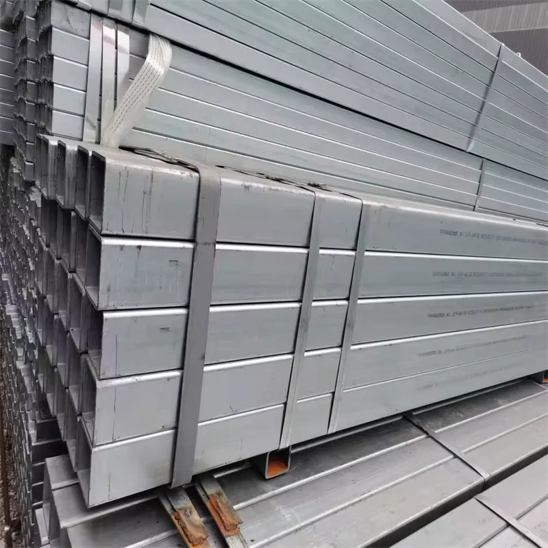 Q235B Hot Dip Galvanized Square Steel Tube 2-50mm Wall Factory Direct Supplier