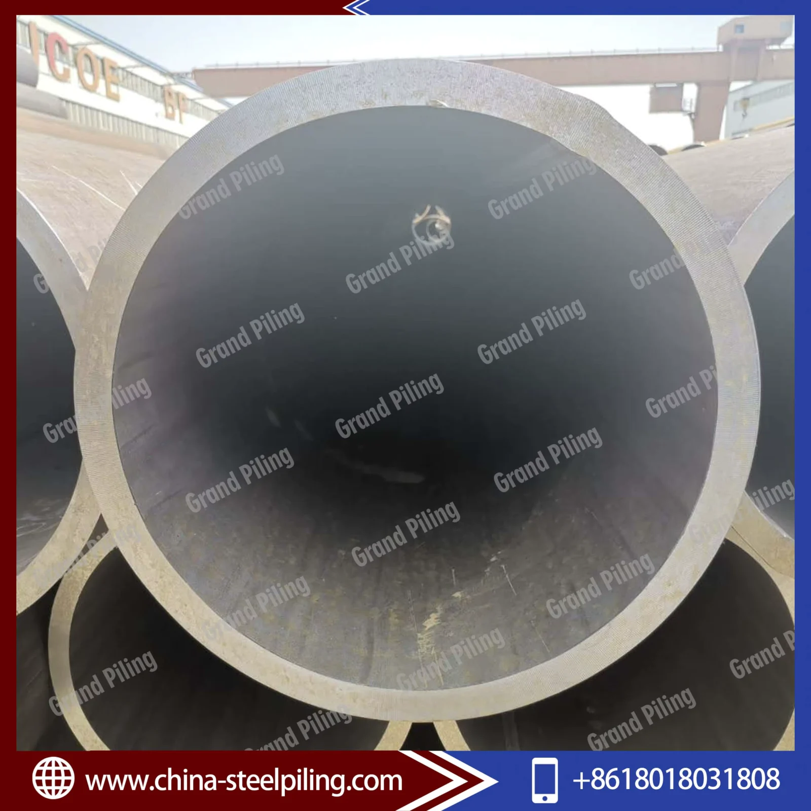 Q235B Q345B API 5L JCOE Welded Steel Pipe Pile OD 325-5500mm Factory Direct