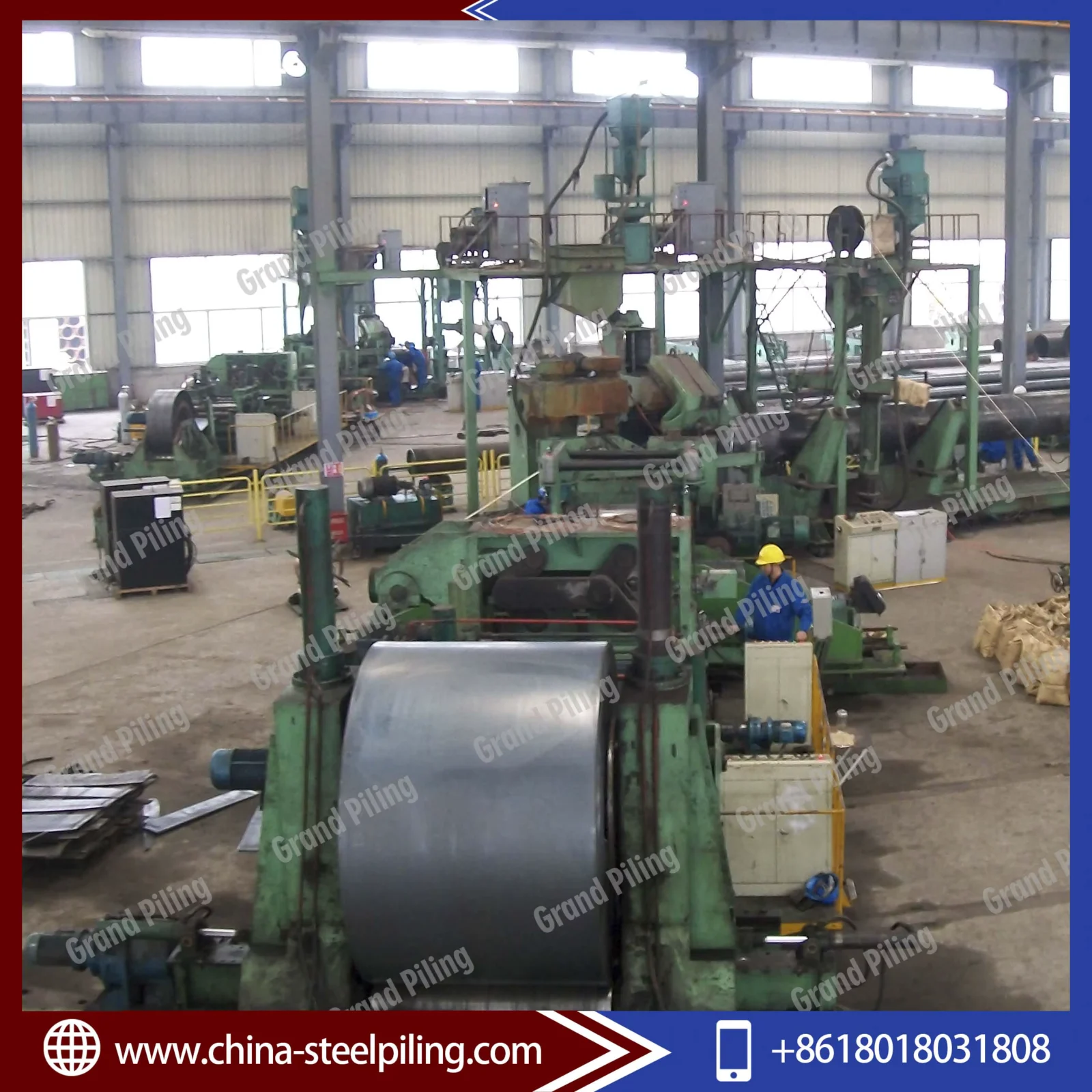 Q235B Q345B API 5L JCOE Welded Steel Pipe Pile OD 325-5500mm Factory Direct