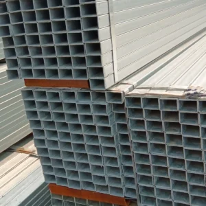 Q235B Q345B ERW Galvanized Square Rectangular Steel Tube Factory Direct Supplier
