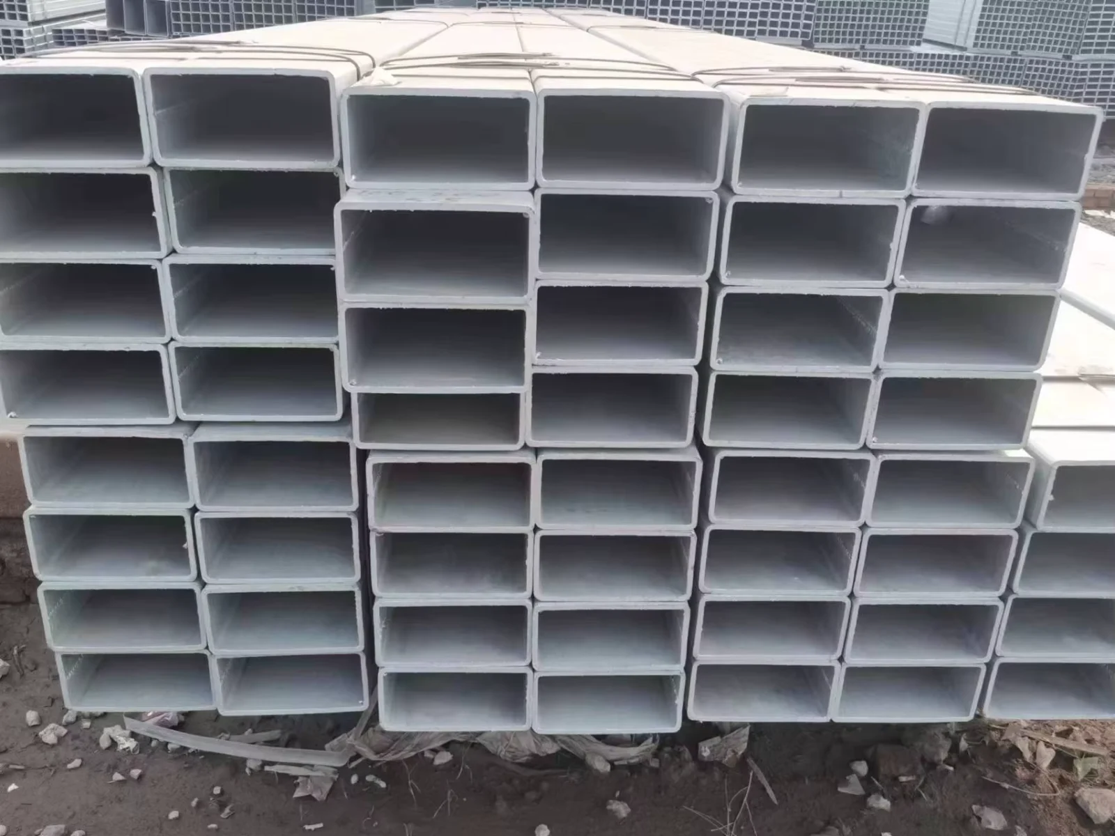 Q235B Q345B ERW Galvanized Square Rectangular Steel Tube Factory Direct Supplier