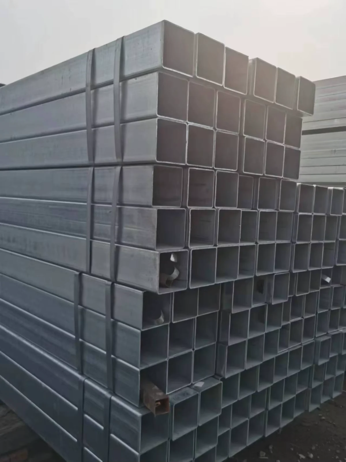 Q235B Q345B ERW Galvanized Square Rectangular Steel Tube Factory Direct Supplier