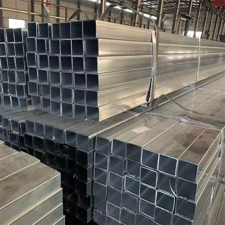 Q235B Q345B Galvanized ERW Square Rectangular Steel Tube Factory Direct