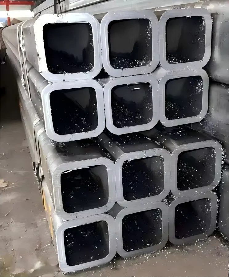Q235B Q345B Galvanized ERW Square Rectangular Steel Tube Factory Direct
