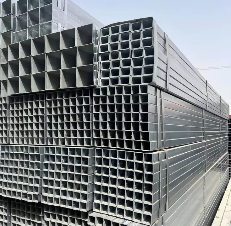 Q235B Q345B Galvanized ERW Square Rectangular Steel Tube Factory Direct