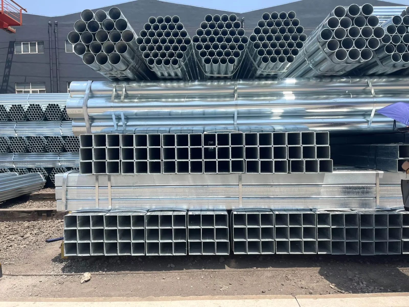 Q235B Q345B Galvanized Square Steel Tube 20-600mm ASTM EN Factory Direct