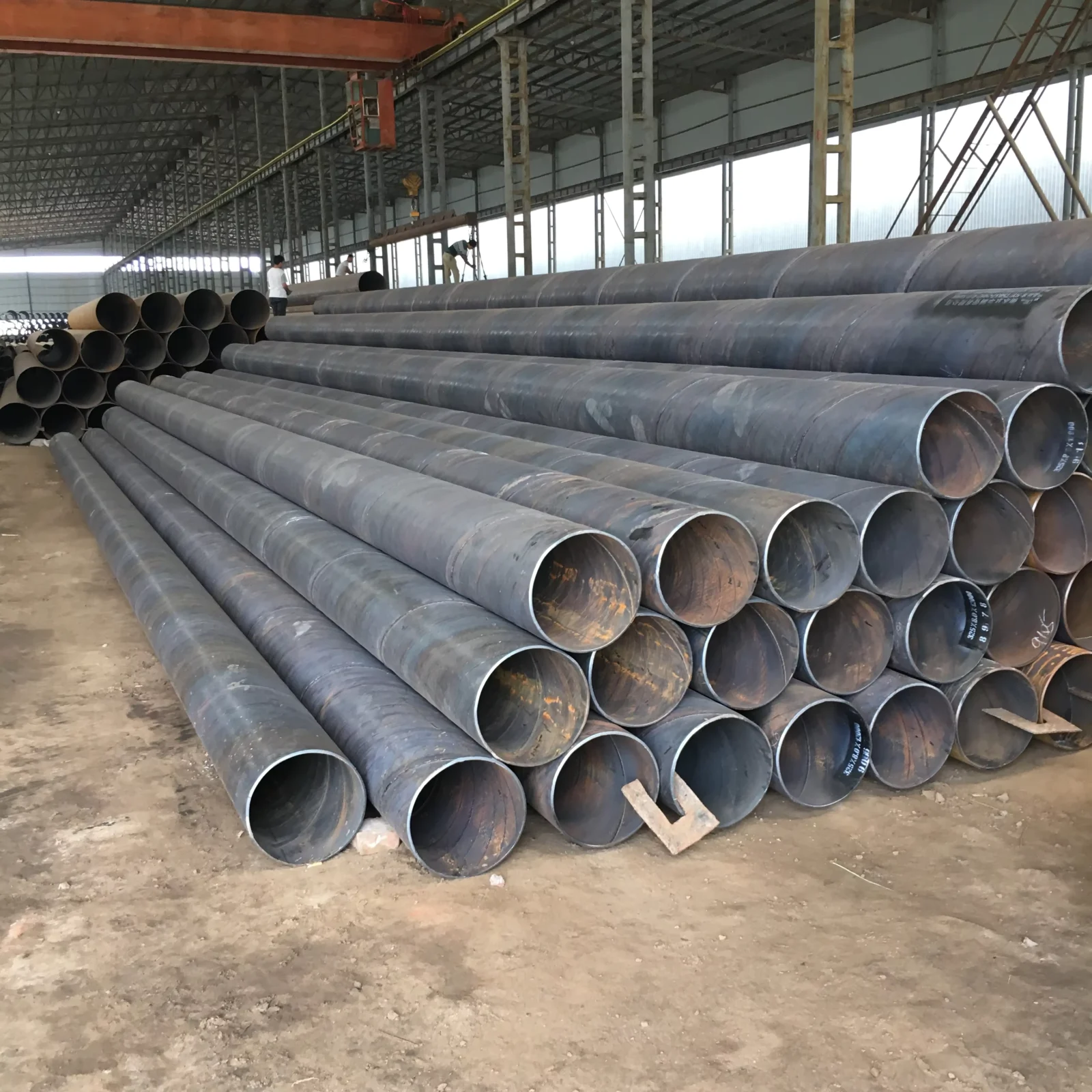 Q235B Q345B SSAW Spiral Welded Steel Pipe OD 219-4064mm Factory Direct Supplier
