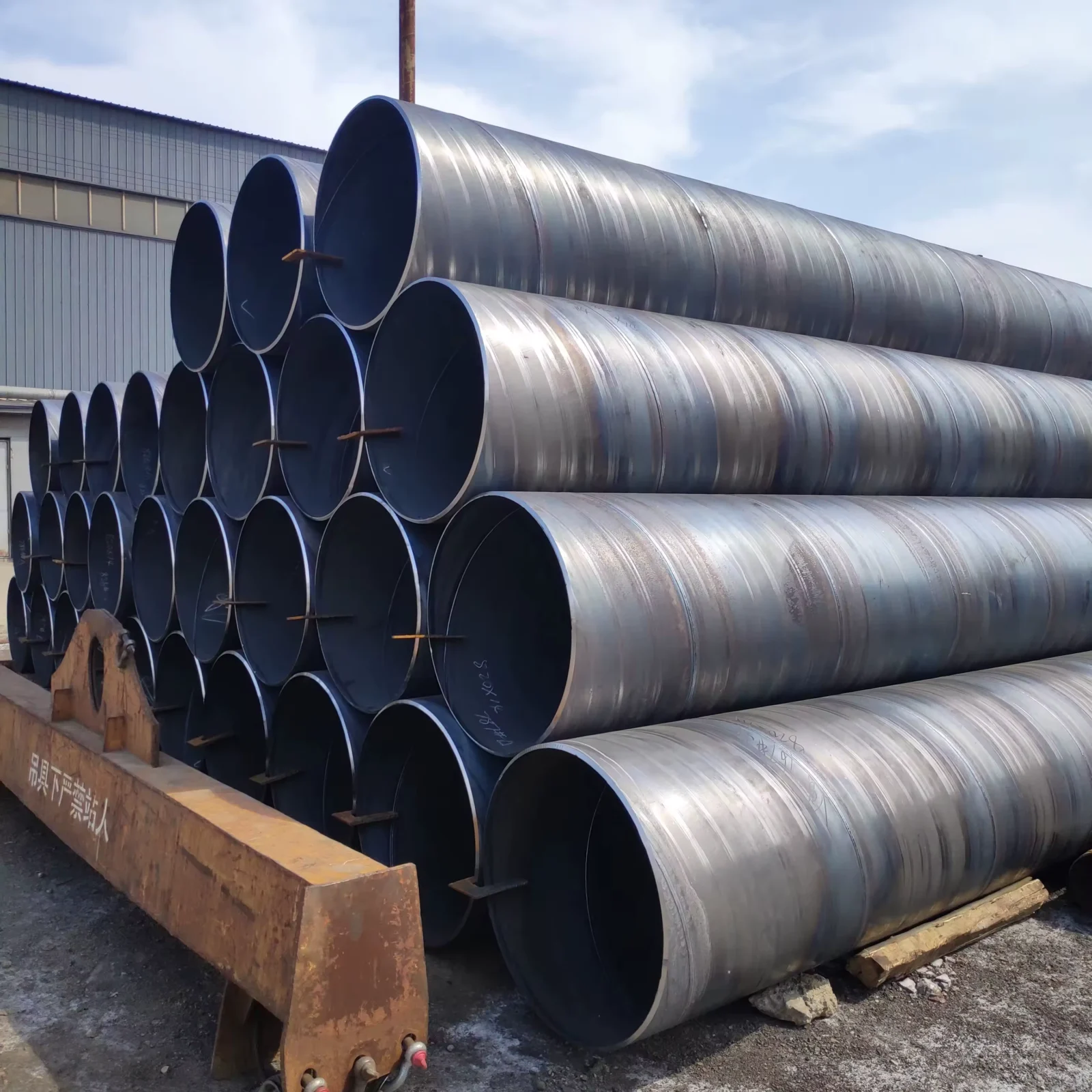 Q235B Q345B SSAW Spiral Welded Steel Pipe OD 219-4064mm Factory Direct Supplier