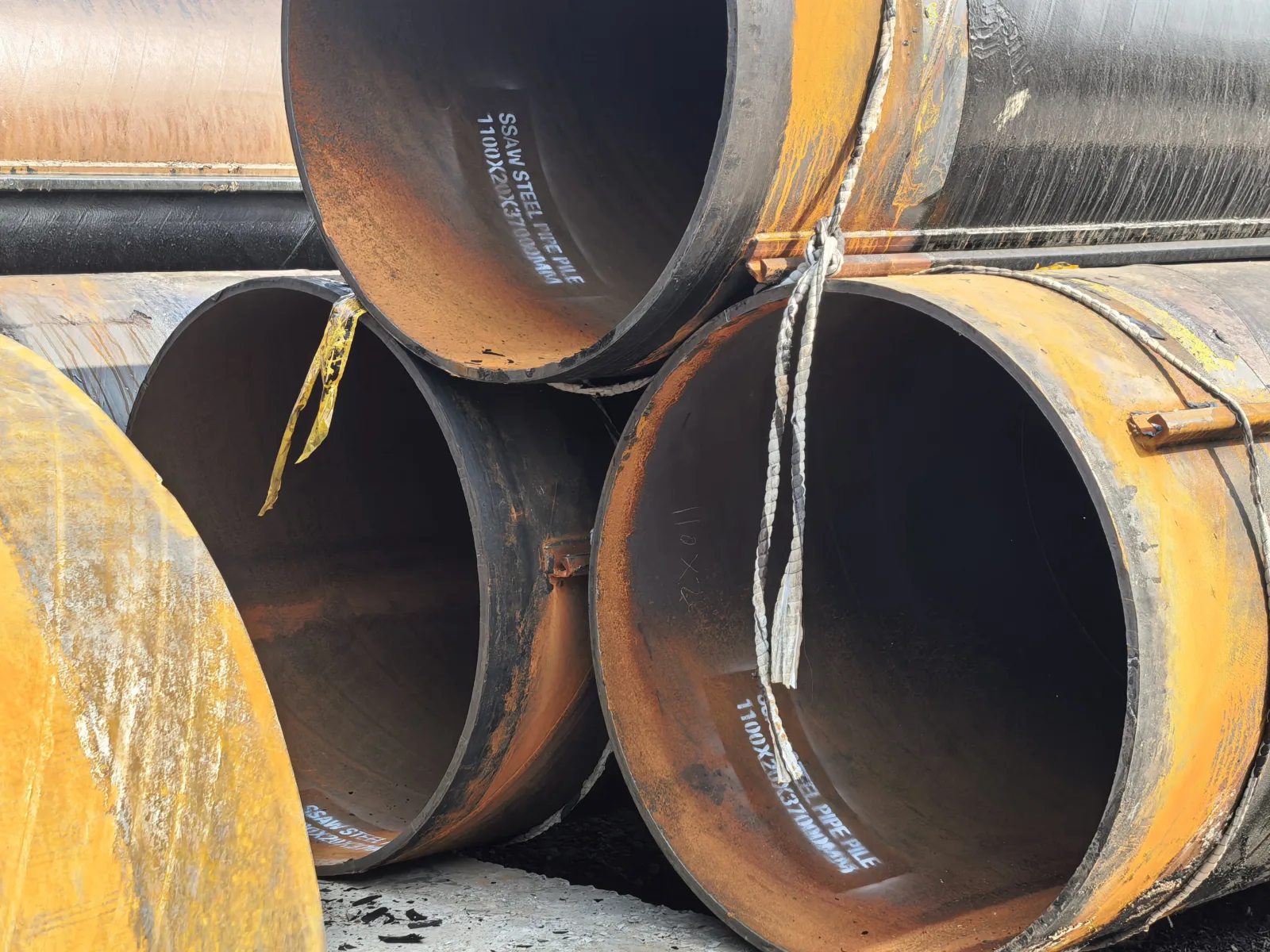 Q235B Q345B SSAW Steel Pipe Pile OD 20-1100mm Factory Direct Supplier