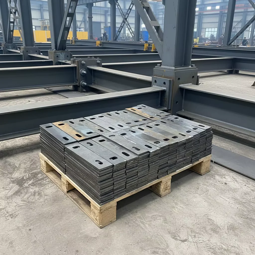 Q235B Q355B CNC Laser Cut Steel Plate Custom Connection Plate Supplier