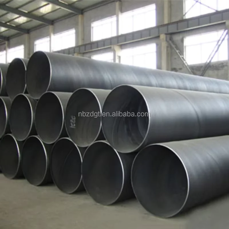 Q235B SSAW Spiral Welded Steel Pipe OD 159-3200mm API 5L Factory Supplier