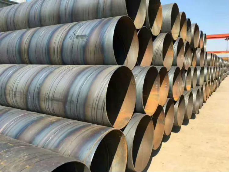 Q235B SSAW Spiral Welded Steel Pipe OD 159-3200mm API 5L Factory Supplier