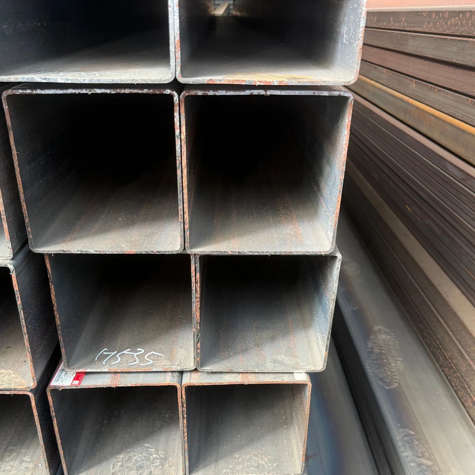 Q345B ERW Welded Square Steel Tube 110x110mm Factory Direct Supplier