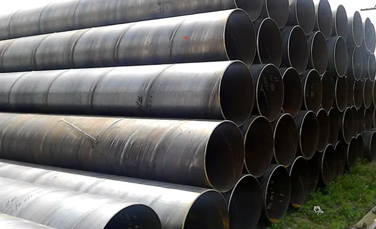 S355JR SSAW Spiral Welded Steel Pipe Factory Direct Supplier for Marine Piling