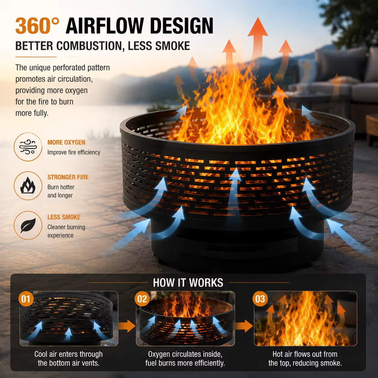 Stainless Steel Smokeless Fire Pit Custom Design Supplier